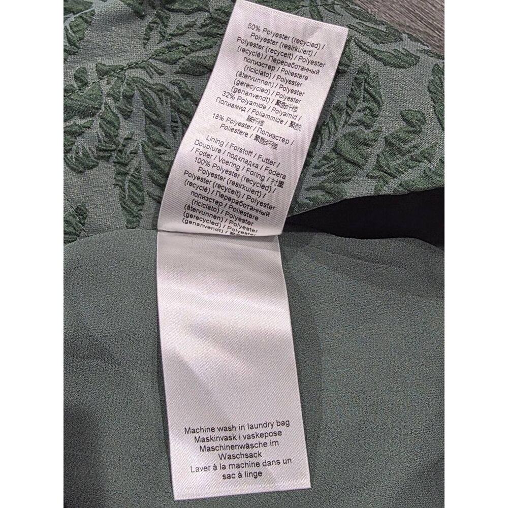 GANNI Organza Mini Dress Size 36 Myrtle Jacquard Balloon coquette fairy A004055 - Picture 11 of 13